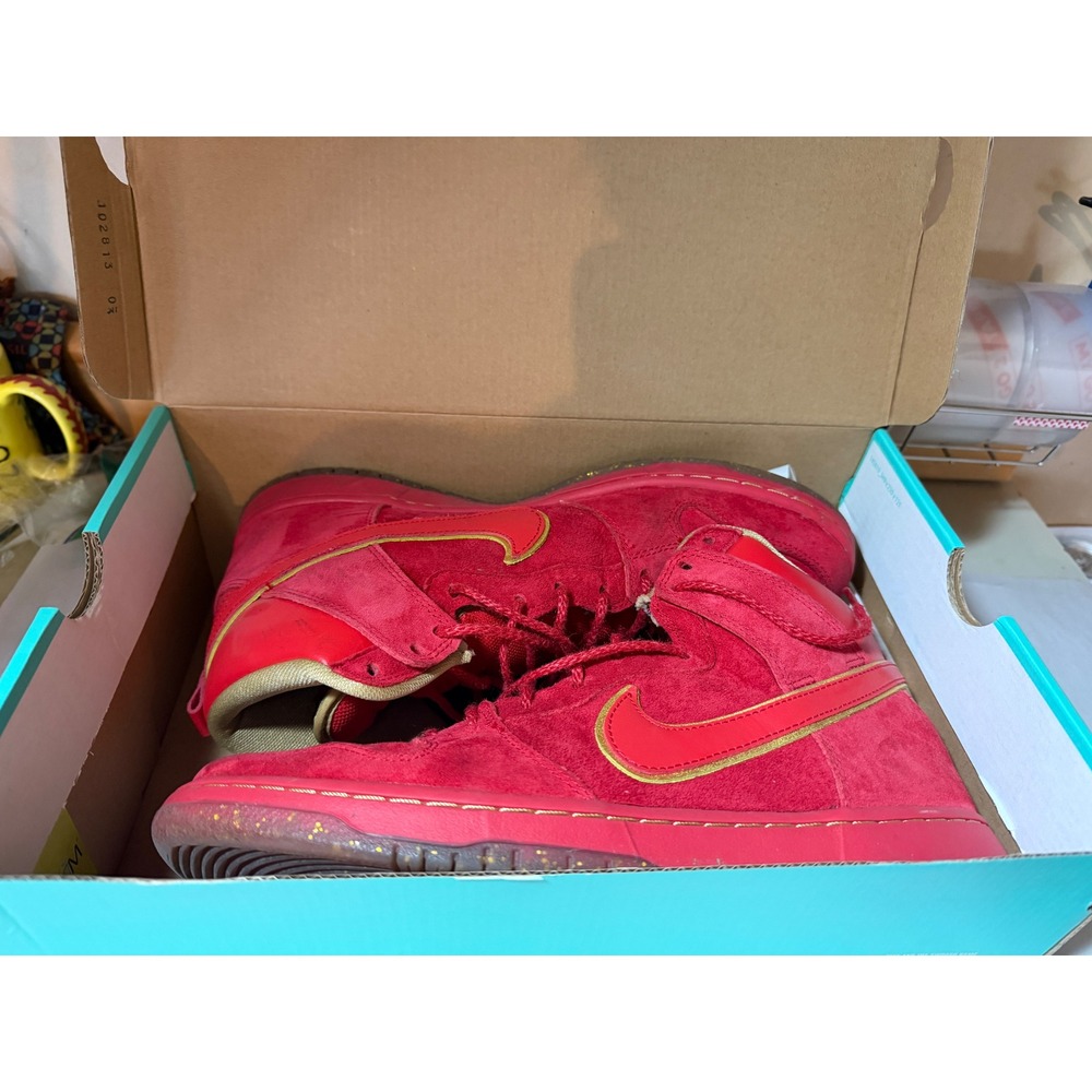 Nike SB Dunk High Pro Chinese New Year Red Gold 313171-667 Mens 12‎ 2014 Release